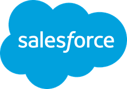 Salesforce logo with stylized signal icon