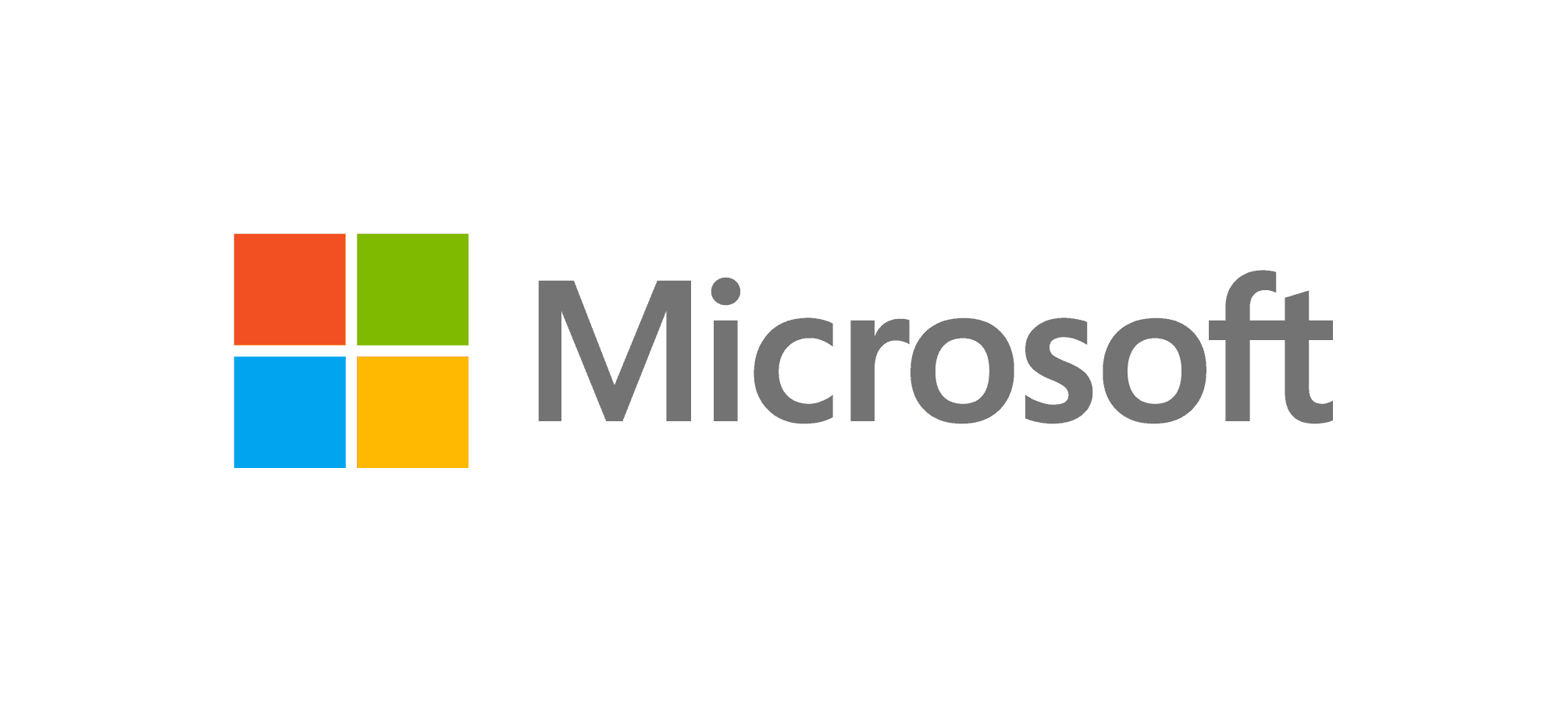 Microsoft logo with stylized signal icon